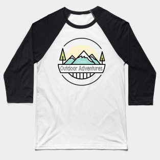 Outdoor Adventures White Baseball T-Shirt